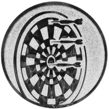 Darts Emblem silber 25 mm