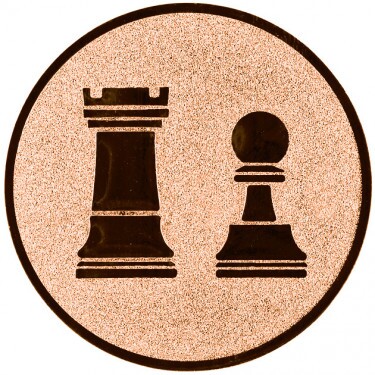 Schach Emblem bronze 50 mm