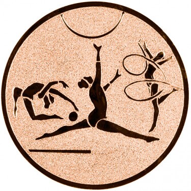 Rhythmische Gymnastik Emblem bronze 25 mm