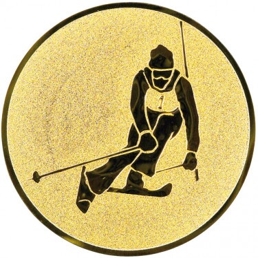 Ski Alpin Emblem gold 25 mm