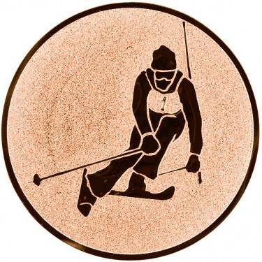 Ski Alpin Emblem bronze 25 mm