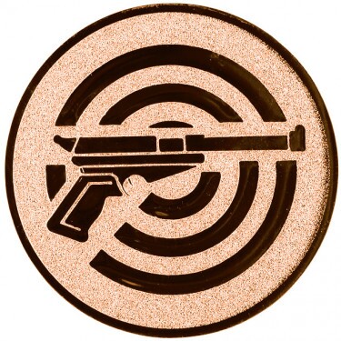 Schießen (Waffe) Emblem bronze 50 mm