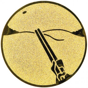 Puckschießen Emblem gold 25 mm