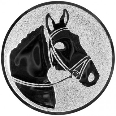 Reiter (Pferd) Emblem silber 25 mm