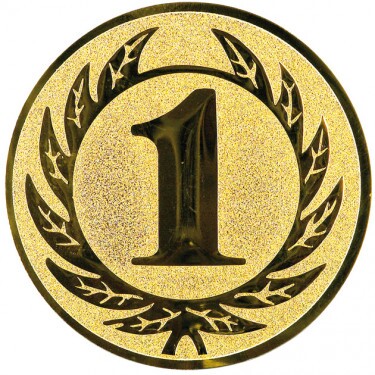Platz 1 Emblem gold 50 mm