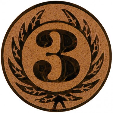 3. Platz Emblem bronze 50 mm