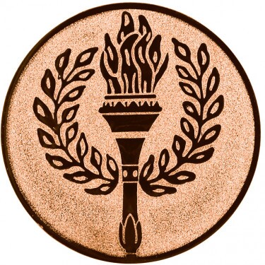 Fackel Emblem bronze 25 mm