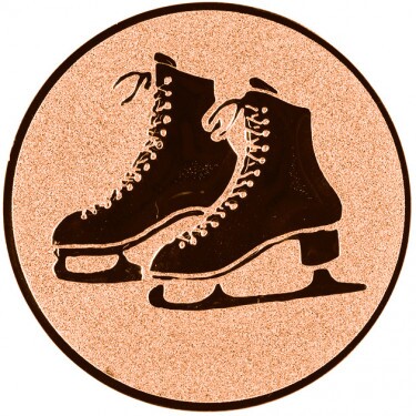 Eiskunstlauf Emblem bronze 25 mm