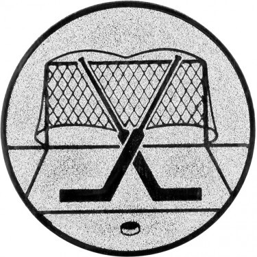 Hockey, Tor Emblem silber 25 mm