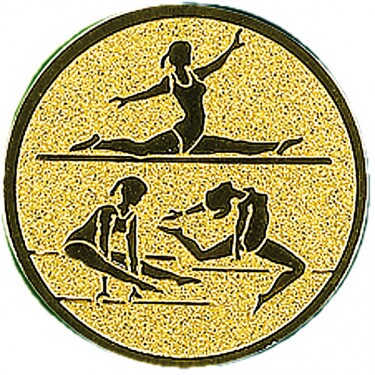 Turnen (Mehrkampf der Frauen) Emblem gold 25 mm
