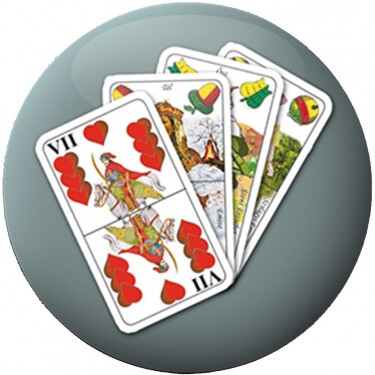 Deutsche farbige Spielkarte Emblem 50 mm