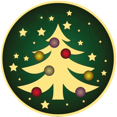 Weihnachtsbaum 1 Emblem 25 mm