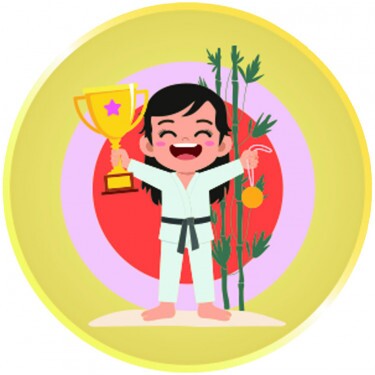 Kampfsport Mädchen Emblem