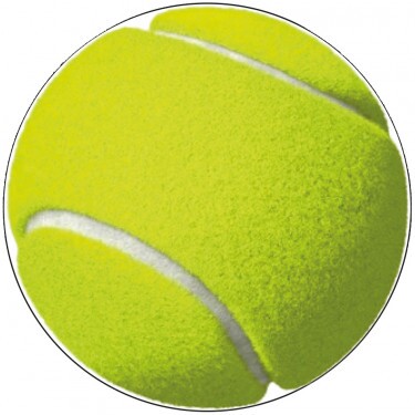 Tennisball Emblem 25 mm