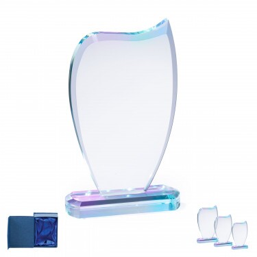 Elza gravierbarer Kristallpreis in Geschenkbox