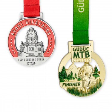 Individuelle Medaille 60 mm, 1-farbiger weicher Emaille