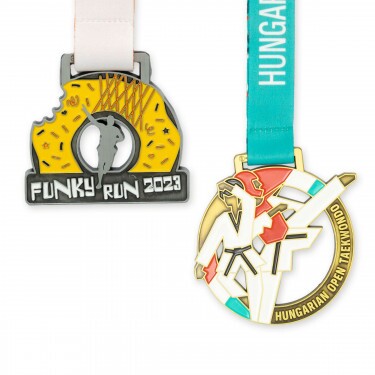 Individuelle Medaille 60 mm, 3 Farben weiche Emaille