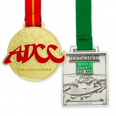 Individuelle Medaille 70 mm, 1-farbiger weicher Emaille