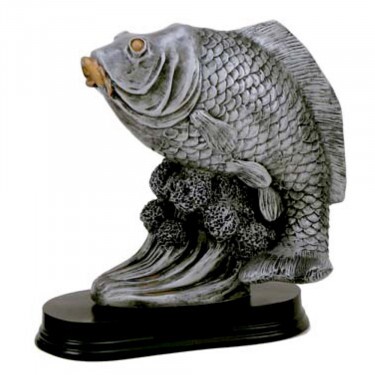 Angler (großer Fisch) Kunstharzskulptur