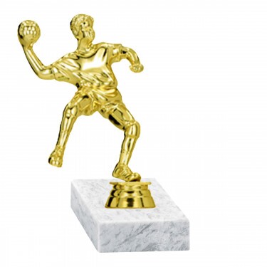 Handball (Männer) Goldfigur mit Basis