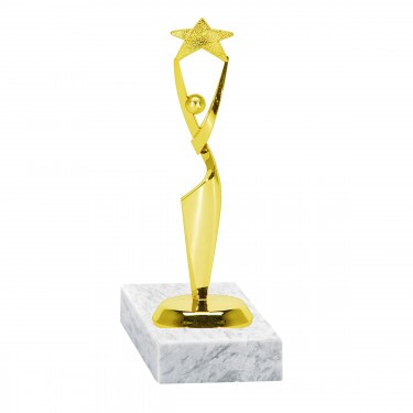Star Award (Mittel) Goldfigur mit Basis