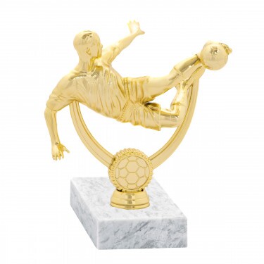 Fußballspieler) Goldfigur mit Basis