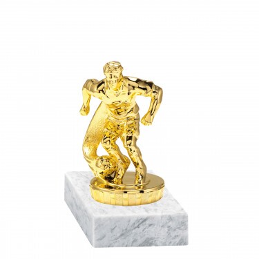 Fußball Goldfigur mit Basis