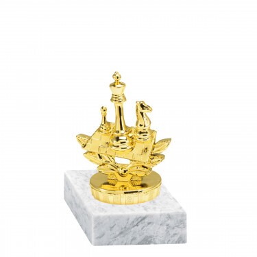 Schach Goldfigur mit Basis