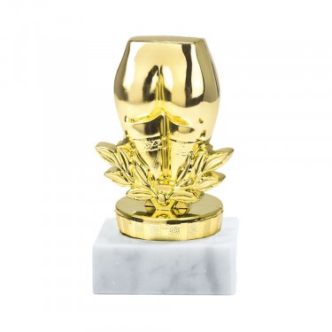 Trostpreis-Goldstatue mit Sockel