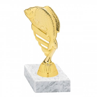 Fisch Goldfigur mit Basis