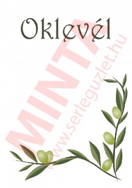 Diplom mit Olivenzweig A4