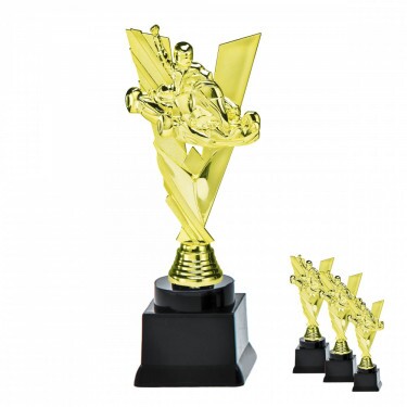 Go-Kart auf schwarzem Blocksockel