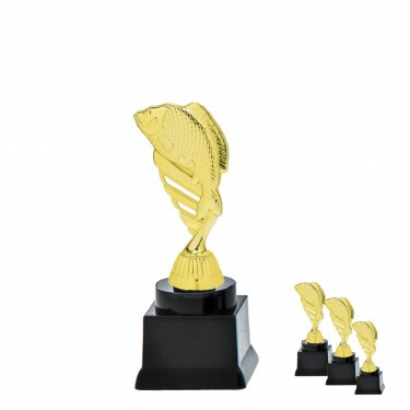 Fisch auf schwarzem Blocksockel