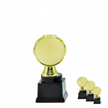 Scheibenhalter auf schwarzem Blocksockel