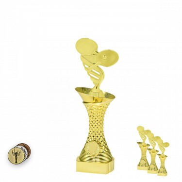 Tischtennis auf goldenem Säulenständer