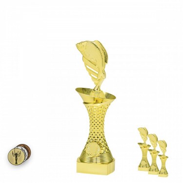 Fisch auf goldenem Säulenständer