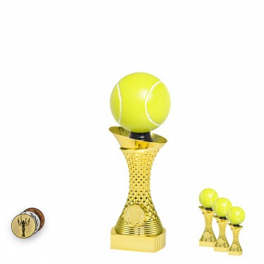 Tennisball auf goldenem Säulenständer A