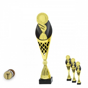 Allgemein auf einer schwarz-goldenen Trophäe