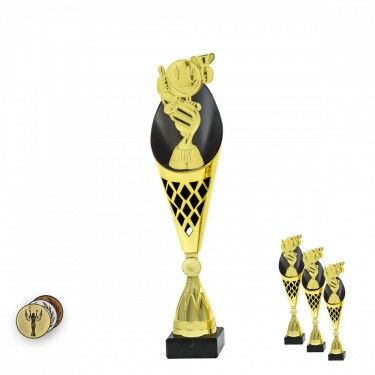 Lustig Allgemein auf einer schwarz-goldenen Trophäe