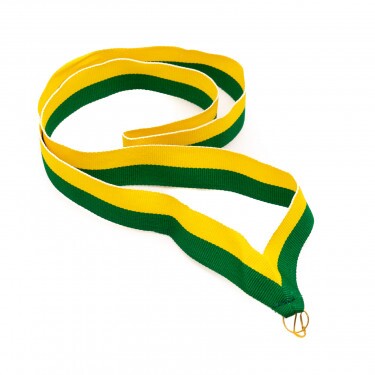 Grün-gelbes 22 mm breites Ordensband