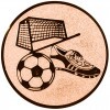 Fußball (Schuhe, Ball) Emblem gold 25 mm