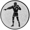 Fußball (Schiedsrichterpfiff) Emblem bronze 25 mm