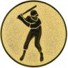 Baseball Emblem silber 25 mm