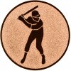 Baseball Emblem silber 25 mm