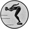Schwimmen (Frauen) Emblem silber 25 mm