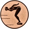 Schwimmen (Frauen) Emblem silber 25 mm