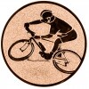 Radfahren (Mountainbike) Emblem silber 25 mm