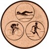 Triathlon Emblem gold 50 mm