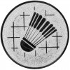 Badminton Emblem silber 50 mm