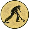 Squittles-Männer Emblem gold 25 mm